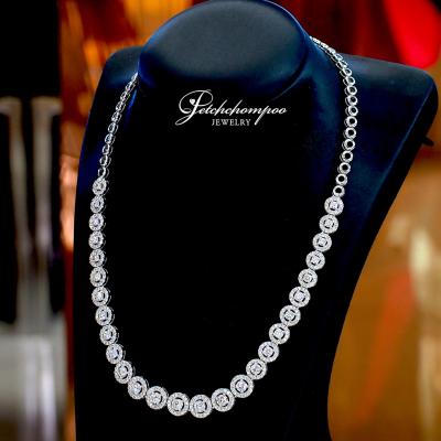 [28056] Diamond row necklace 10.81 carats  359,000 