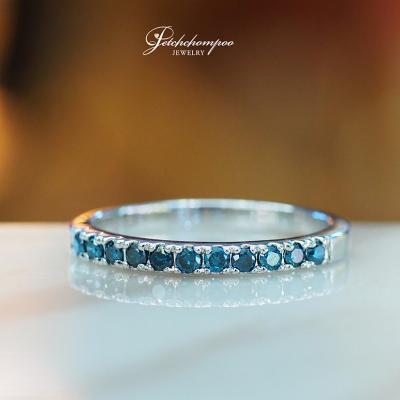 [28706] แหวนเพชรแถว Fancy Blue  29,000 