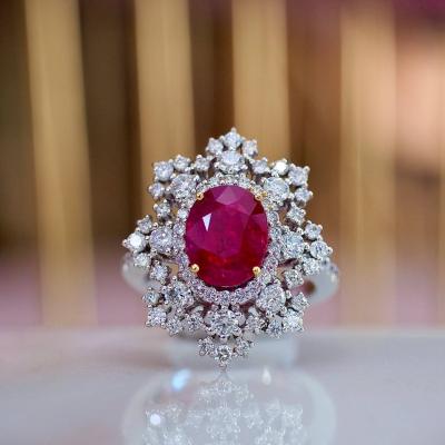 [023496] แหวนทับทิมโมซัมบิค Vivid red 3.16 กะรัต  399,000 