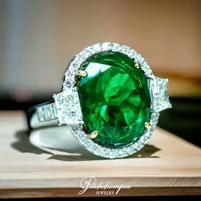 [024708] Zambian emerald ring with diamond  199,000 