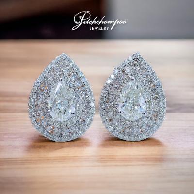 [28674] Diamond earrings, 1 carat , HRD certificate. Discount 290,000
